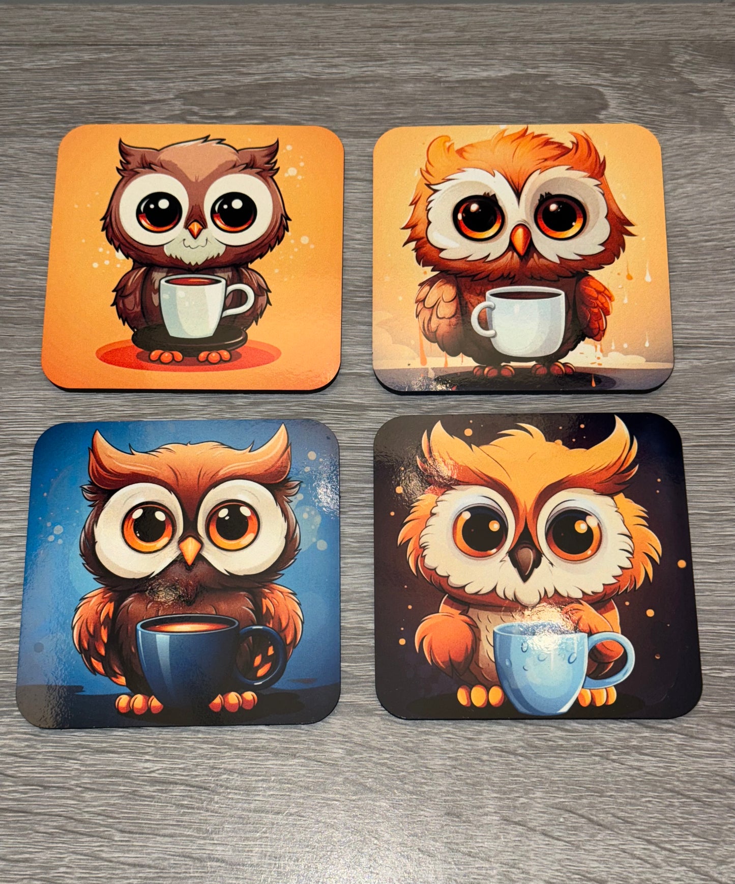 Owl coaster x 4