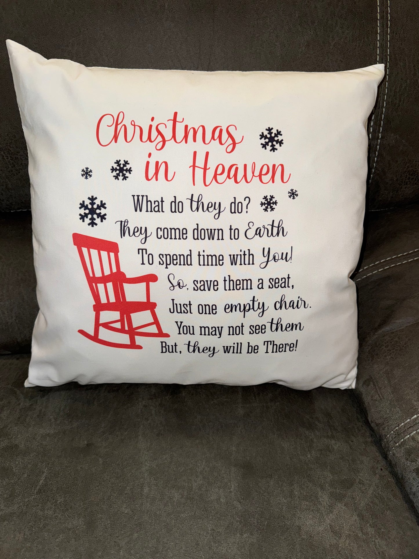 Cushion with insert, Christmas in Heaven