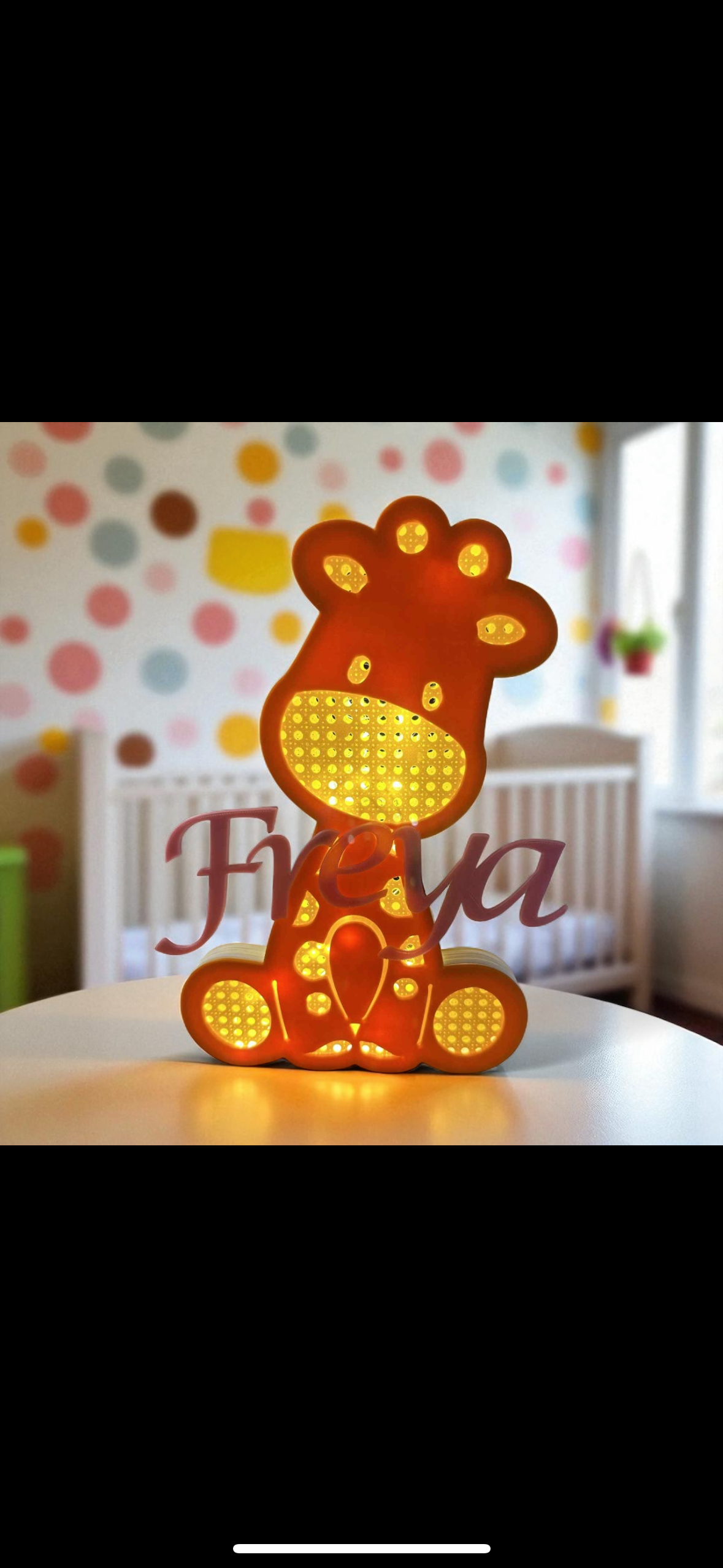 Personalised Giraffe Wall Light