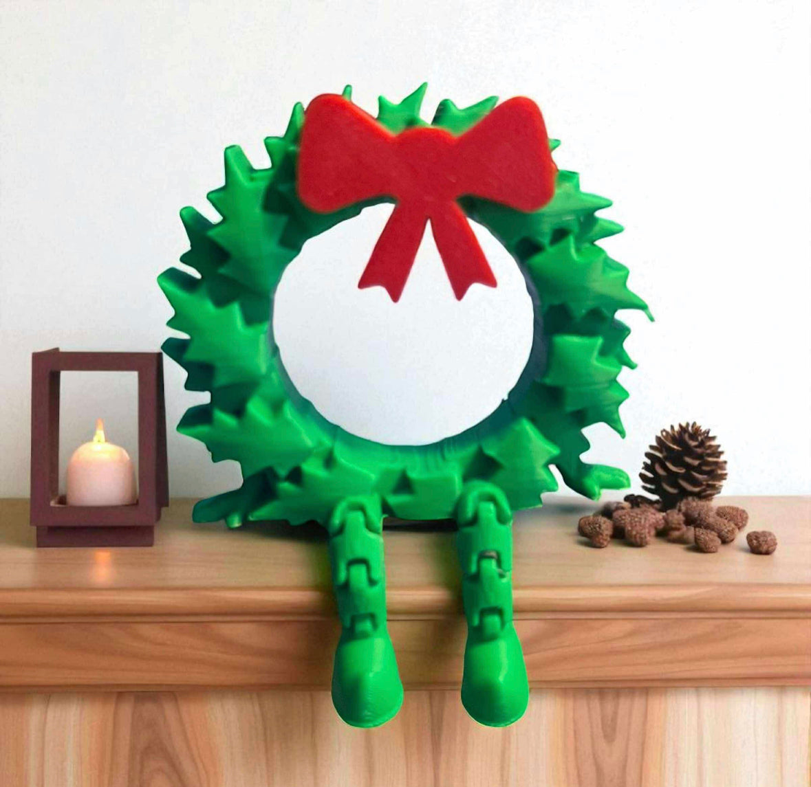 Christmas Wreath Articulated Bauble