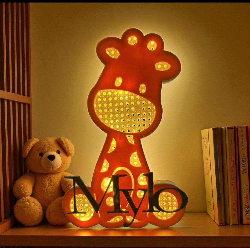 Personalised Giraffe Wall Light