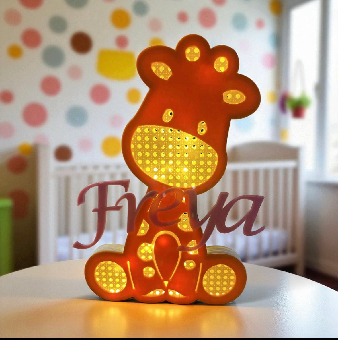 Personalised Giraffe Wall Light