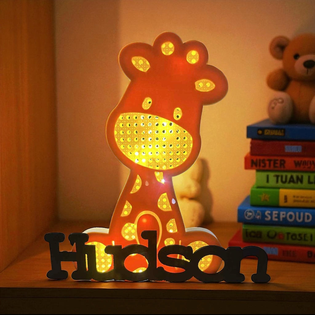 Personalised Giraffe Wall Light
