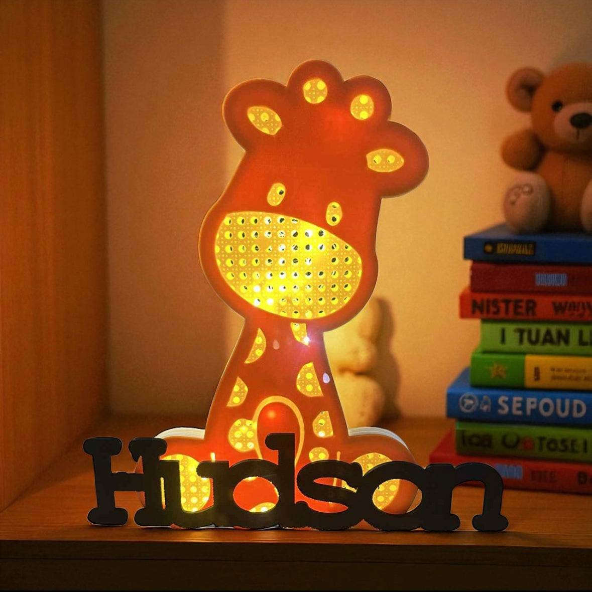 Personalised Giraffe Wall Light