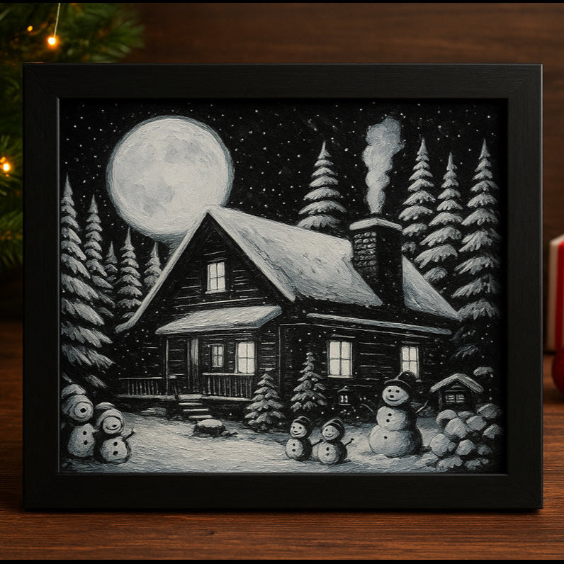Cozy Cabin Christmas Theme Photo