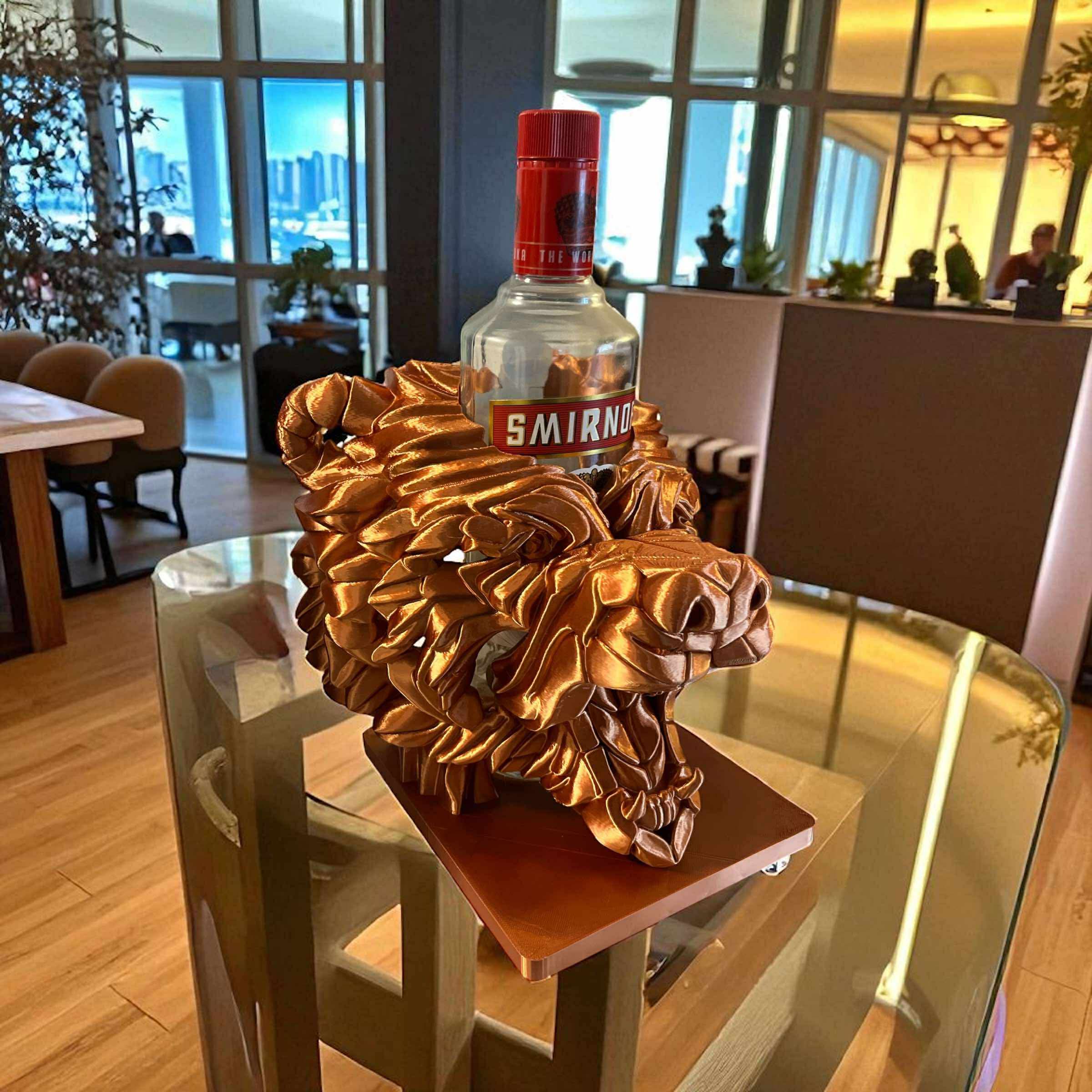 Luxury Bronze Bear Spirit Holder