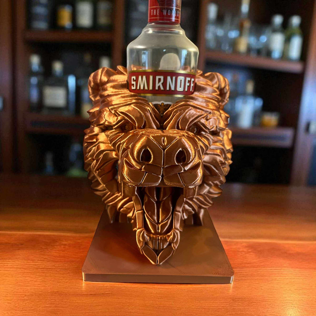 Luxury Bronze Bear Spirit Holder