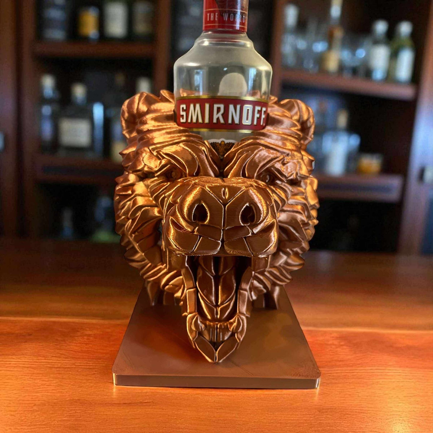 Luxury Bronze Bear Spirit Holder