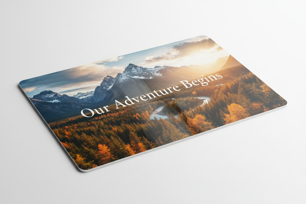 Sublimation Metal Picture with Photo and Text